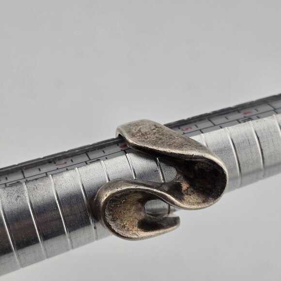 STERLING SILVER Ring MCM MODERN MODERNIST Koppel Abstract SIGNED HEAVY 6.5 VTG - Picture 6 of 13